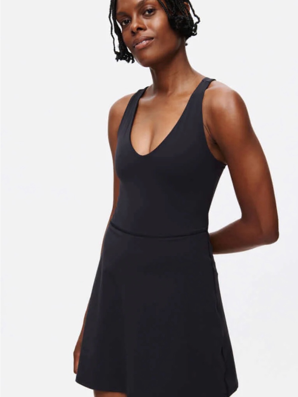 Outdoor Voices Black Volley Athletic Dress